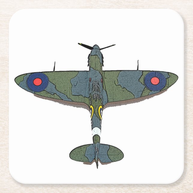 Flight 5 coastercna square paper coaster (Front)