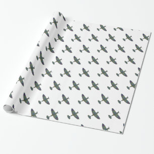 Flight 5 wpm wrapping paper