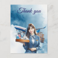 Flight attendance Air Hostess serving drinks