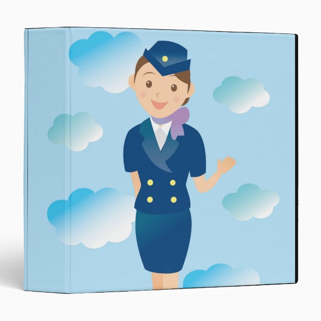 Flight Attendant Binder (Front/Spine)