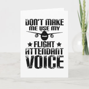 Flight Attendant Card