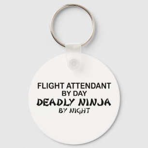 Flight Attendant Deadly Ninja Keychain