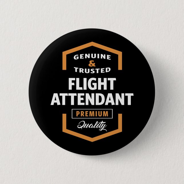 Flight Attendant | Gift Ideas 2 Inch Round Button (Front)