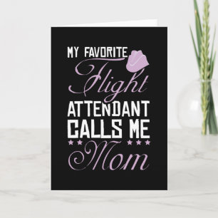 Flight Attendant Mom Card