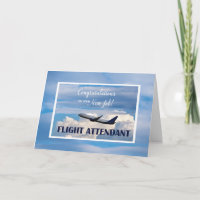 Flight Attendant New Job Congratulations Airplane