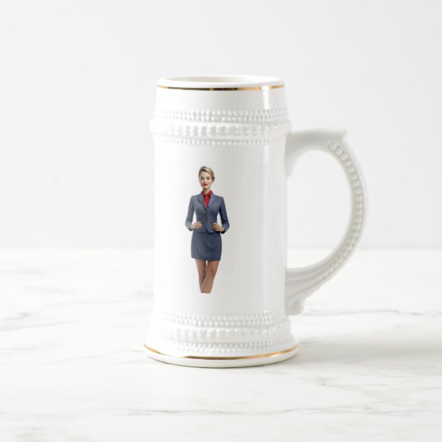 Flight Attendant Personalized Mug Gift (Right)