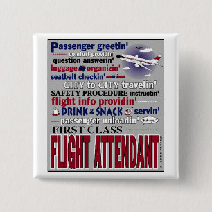 Flight Attendant Pin