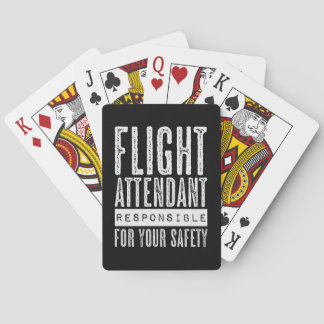 Flight Attendant Saying Stewardess Cabin Crew Playing Cards