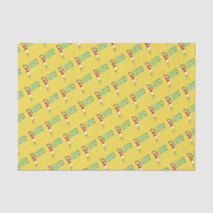 Flight Attendant with Cabin Crew Typography Tissue Paper