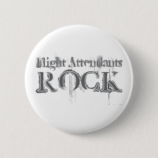 Flight Attendants Rock 2 Inch Round Button