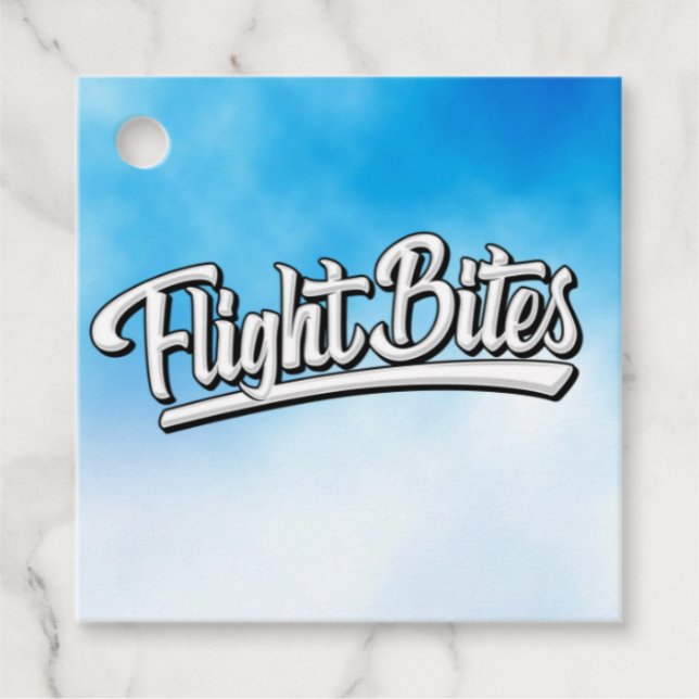 Flight Bites Favour Tags (Front)