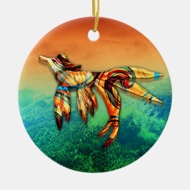 Flight Ceramic Ornament (Front)