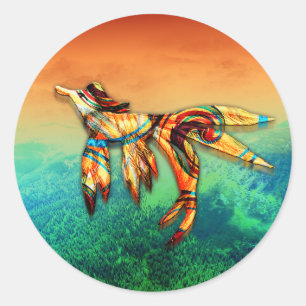 Flight Classic Round Sticker