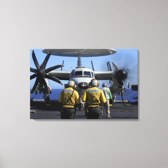 Flight deck directors canvas print (Front)