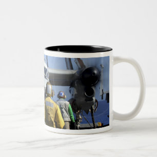 Flight deck directors Two-Tone coffee mug
