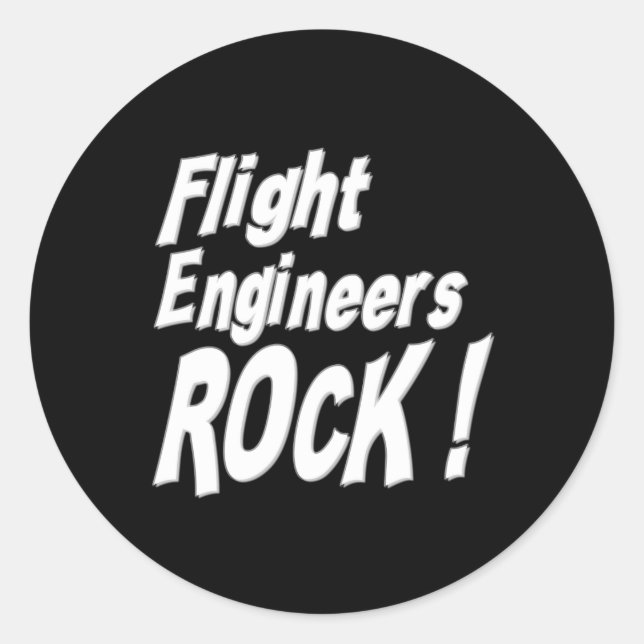 Flight Engineers Rock! Sticker (Front)