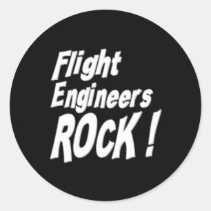 Flight Engineers Rock! Sticker