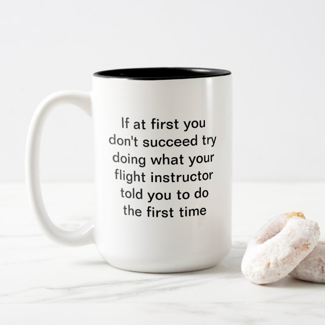Flight Instructor Credo Mug (With Donut)
