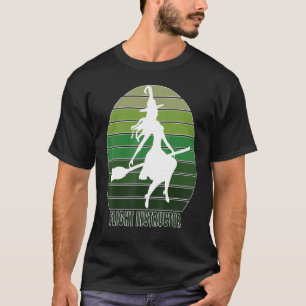 Flight Instructor Halloween Witch Quote Spooky Ret T-Shirt