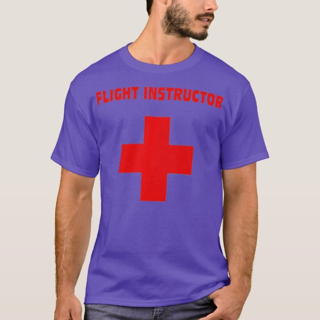 Flight Instructor Lifeguard Premium T-Shirt (Front)