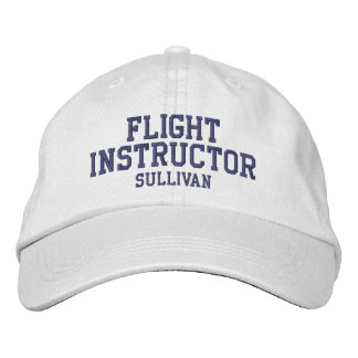 Flight Instructor Pilot Personalized  Embroidered Hat