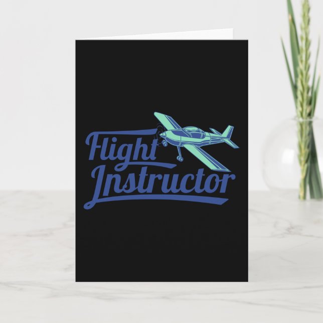 Flight Instructor Pilot Trainer CFI Aviation Card (Front)
