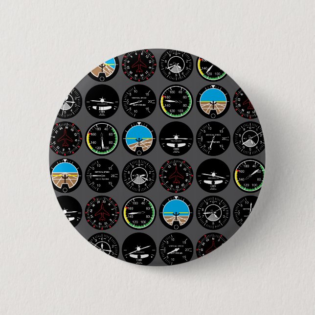Flight Instruments 2 Inch Round Button (Front)