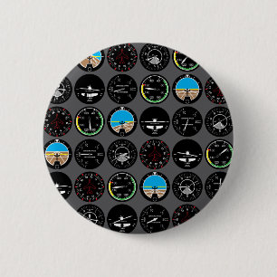 Flight Instruments 2 Inch Round Button