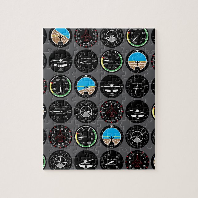 Flight Instruments Jigsaw Puzzle (Vertical)