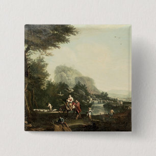 Flight into Egypt 2 Inch Square Button