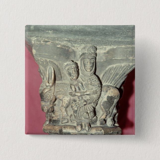 Flight into Egypt Capital 2 Inch Square Button (Front)