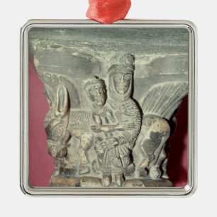 Flight into Egypt Capital Metal Ornament