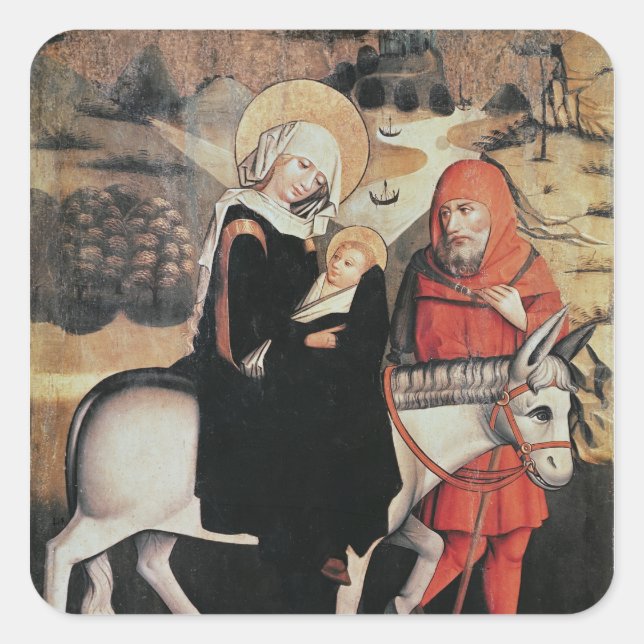 Flight Into Egypt Square Sticker (Front)