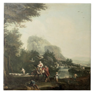 Flight into Egypt Tile