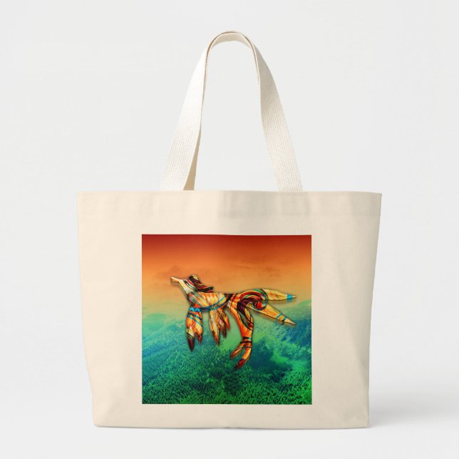 Flight Large Tote Bag (Front)
