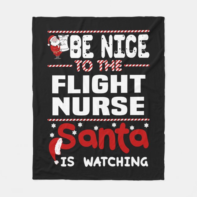 Flight Nurse Fleece Blanket (Front)