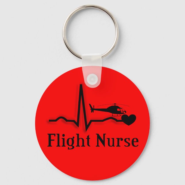 Flight Nurse Gifts Keychain (Front)