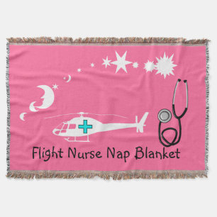 Flight Nurse Nap Blanket Pink