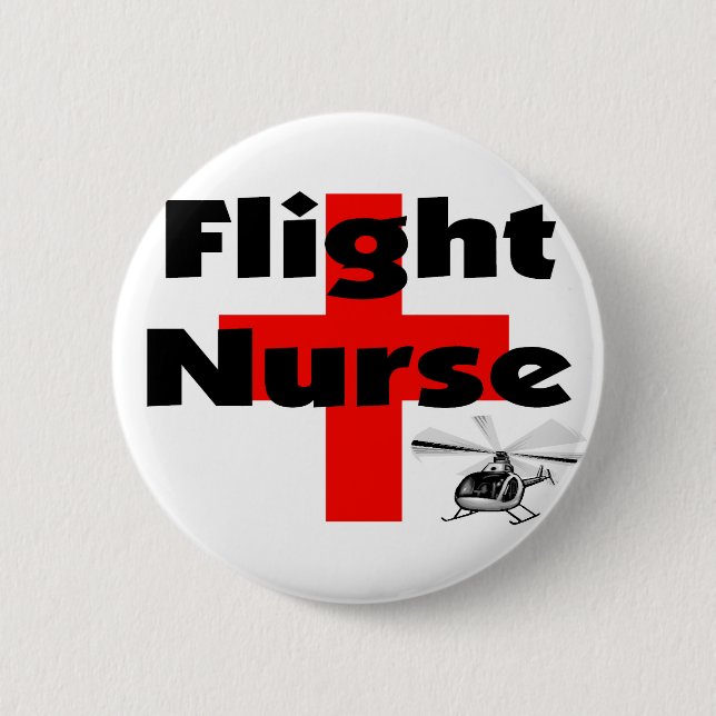 "Flight Nurse" Unique Gift Ideas 2 Inch Round Button (Front)