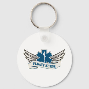 flight nurse wings keychain