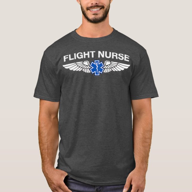 Flight Nurse wings T-Shirt (Front)