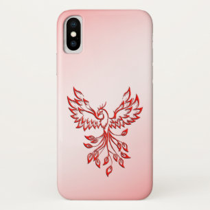 Flight of A Phoenix Red on Pink Case-Mate iPhone Case
