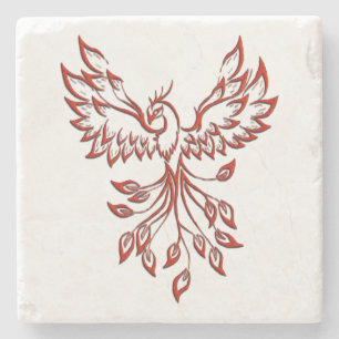 Flight of A Phoenix Stone Coaster