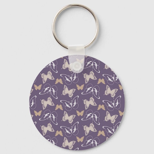 Flight of Butterflies Keychain (Front)