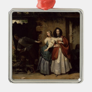 Flight of Henrietta-Maria France, Queen of Metal Ornament