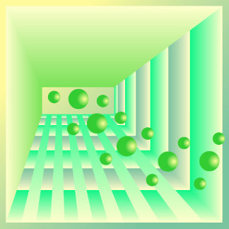 Flight of Limes Through a Peppermint Plaza Throw Pillow