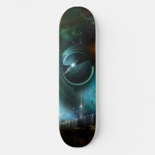 Flight Of The Corbius Fractal Art Skateboard