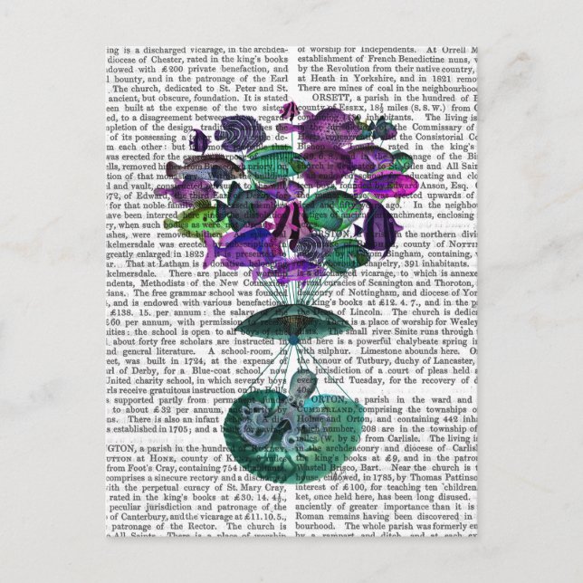 Flight Of The Fish Hot Air Balloon Postcard (Front)