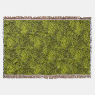 Flight of the green rosella abstract pattern throw