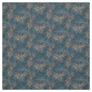 Flight of the peacock abstract pattern fabric